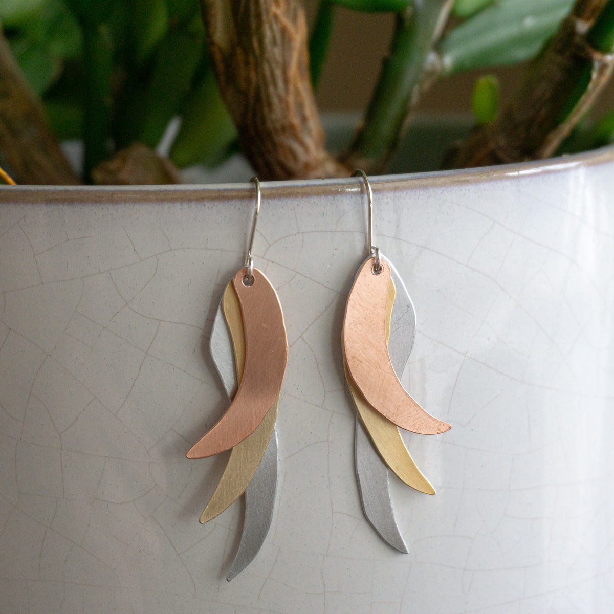 Triple Flip Earrings