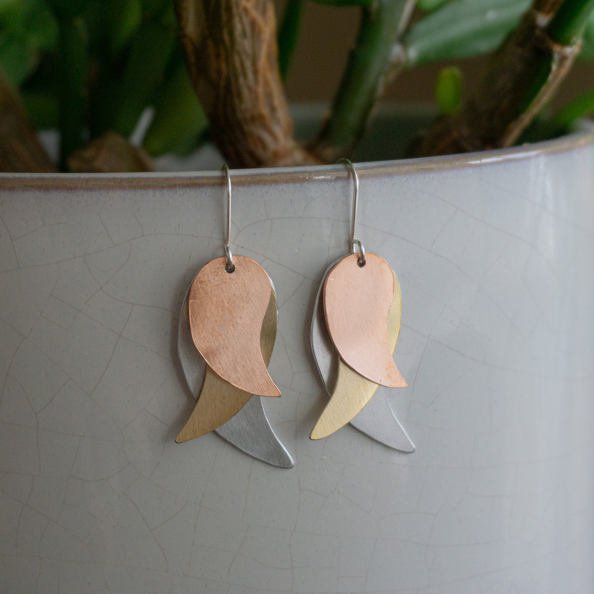 Triple Comma Earrings