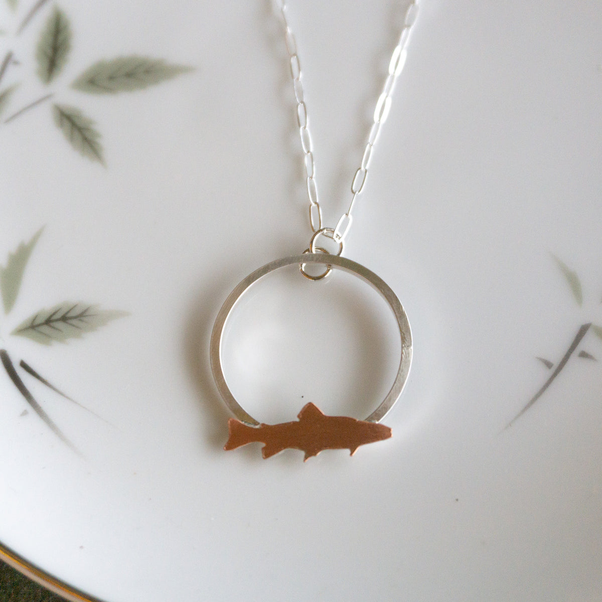 Trout Hoop Necklace