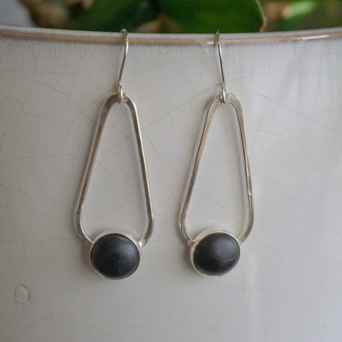 Black Onyx Drop Earrings
