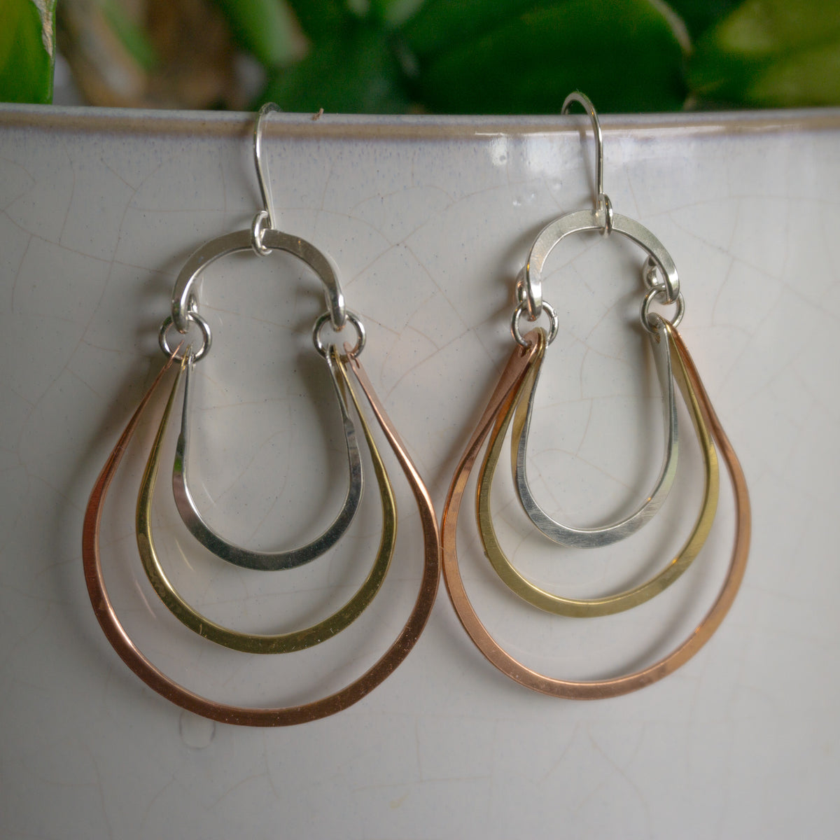 Kinetic Large Rainbow Earrings