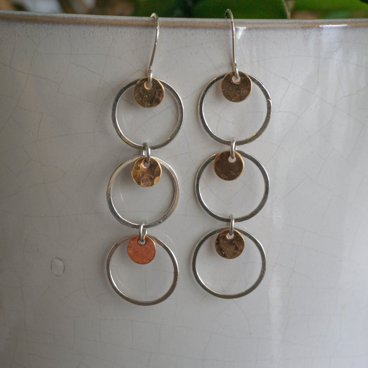 Triple Circle Earrings