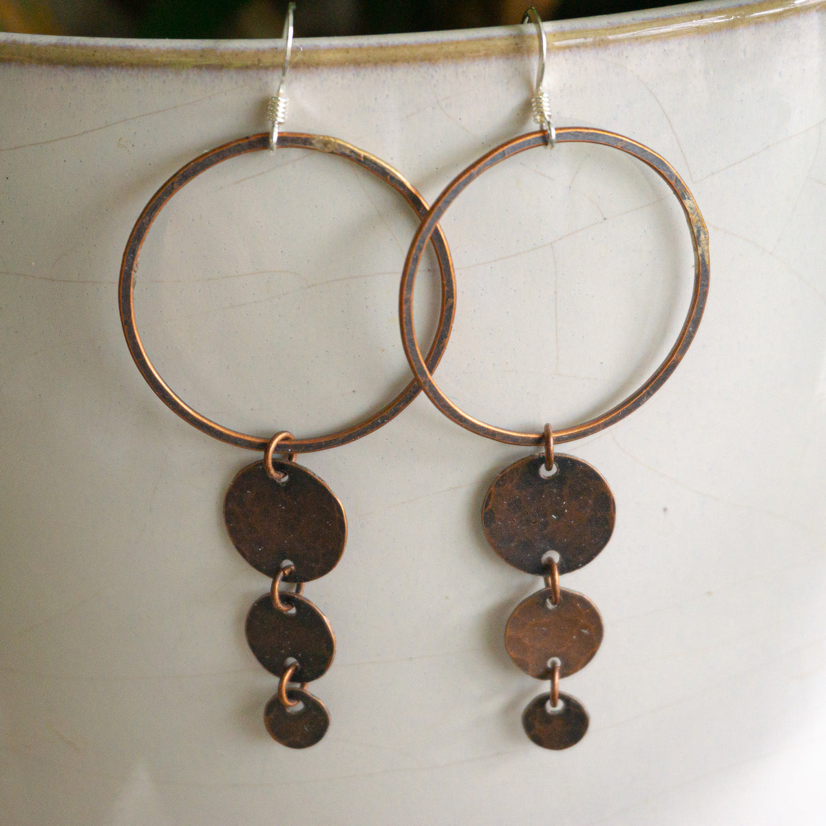 Cascade Hoop Drop Earrings