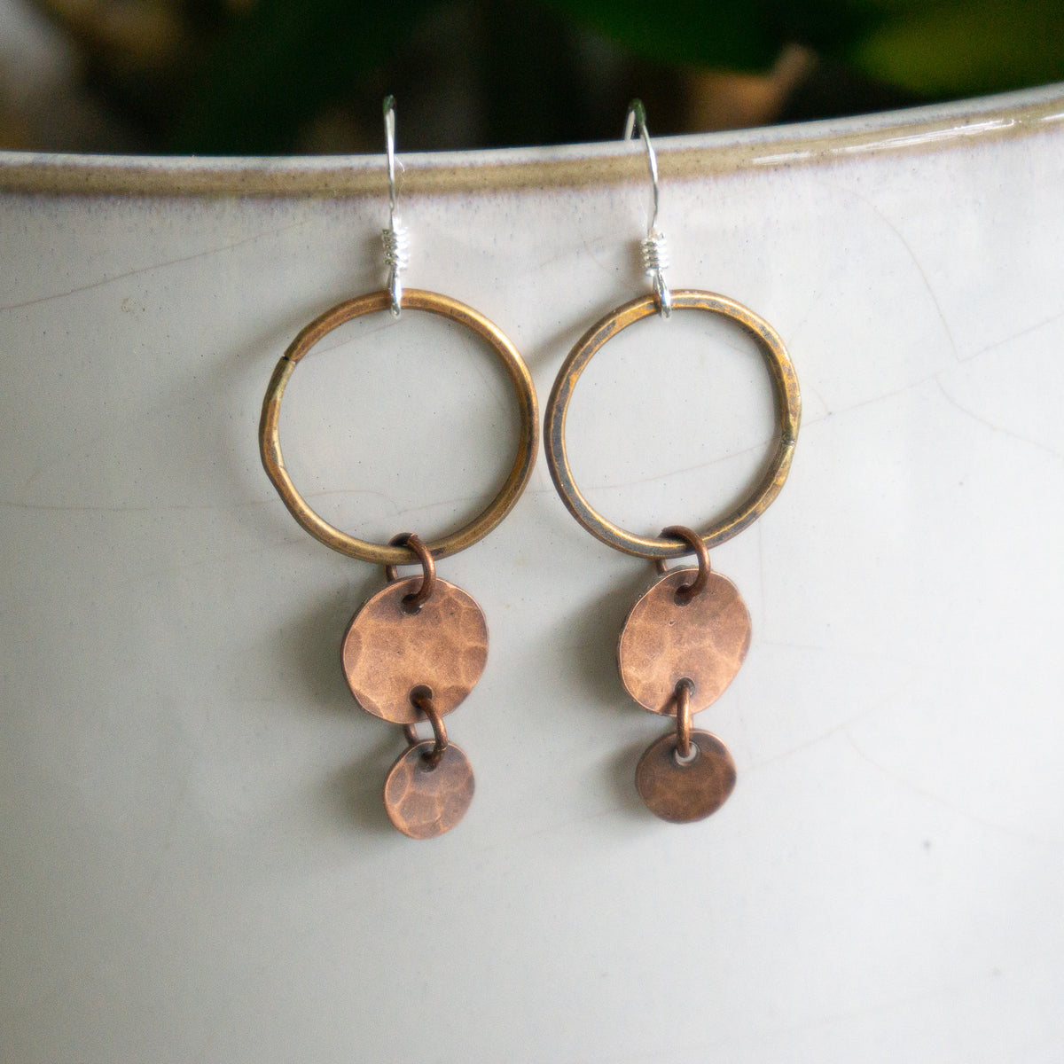 Cascade Hoop Drop Earrings