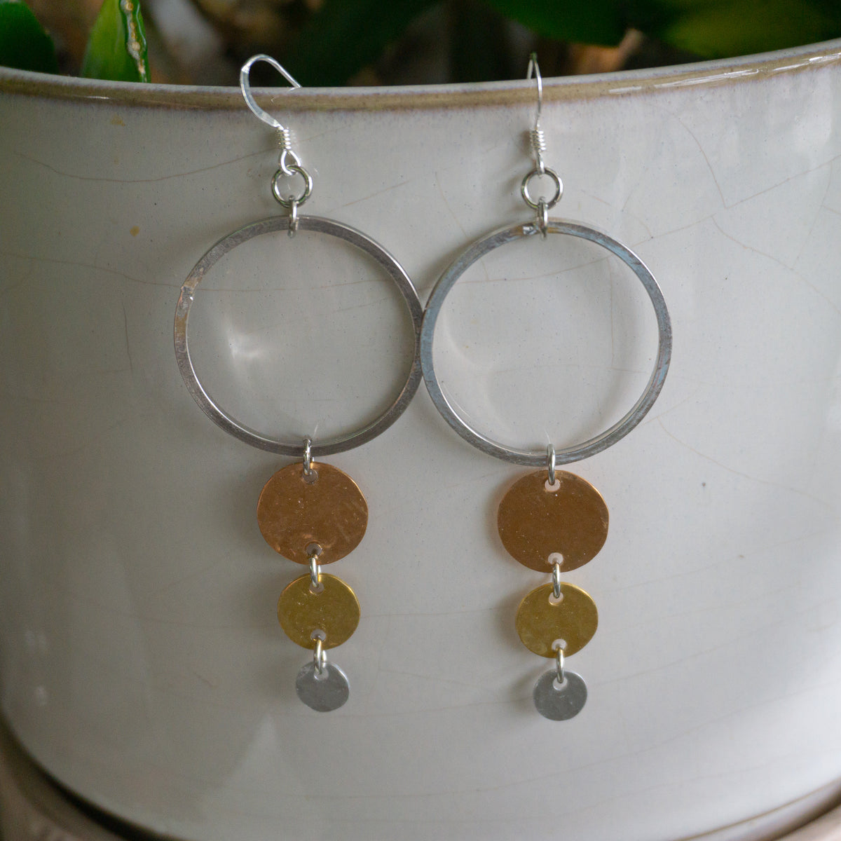 Cascade Hoop Drop Earrings