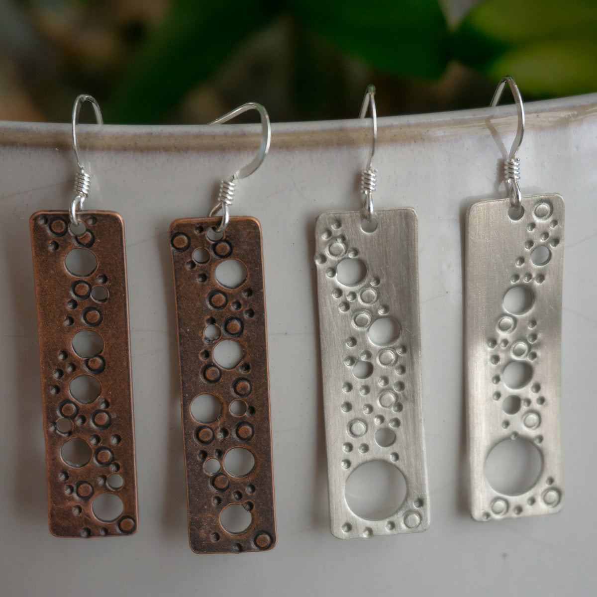 Moon Phase Pillar Earrings