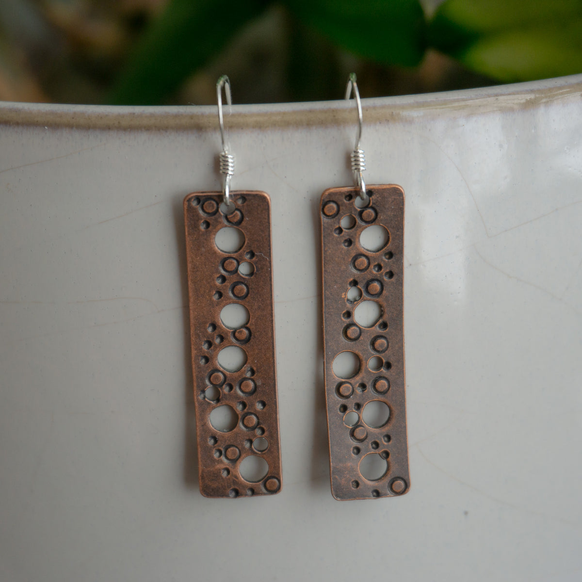 Moon Phase Pillar Earrings