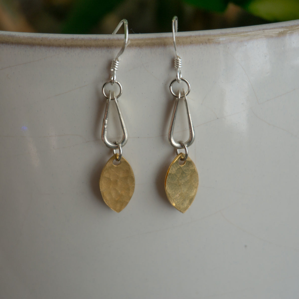 Kinetic Mini Leaf Drop Earrings