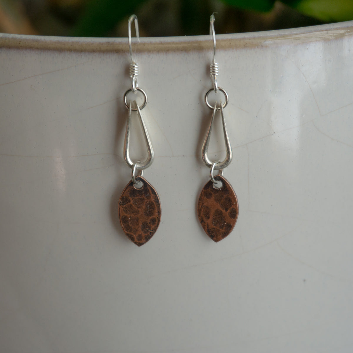 Kinetic Mini Leaf Drop Earrings