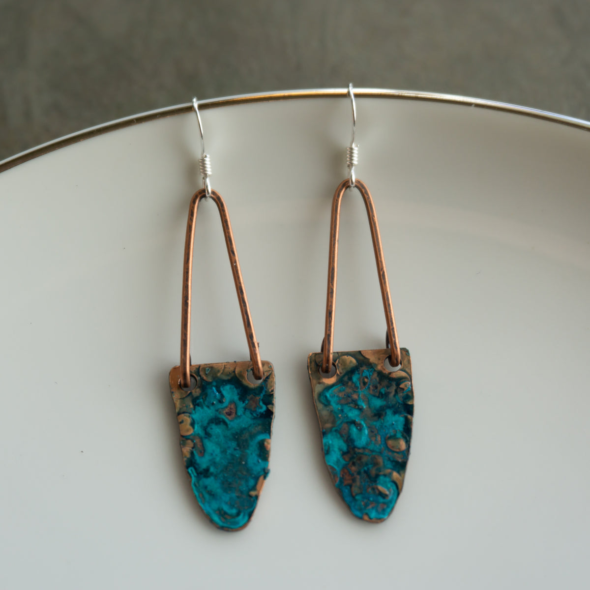 Verdigris Swing Earrings
