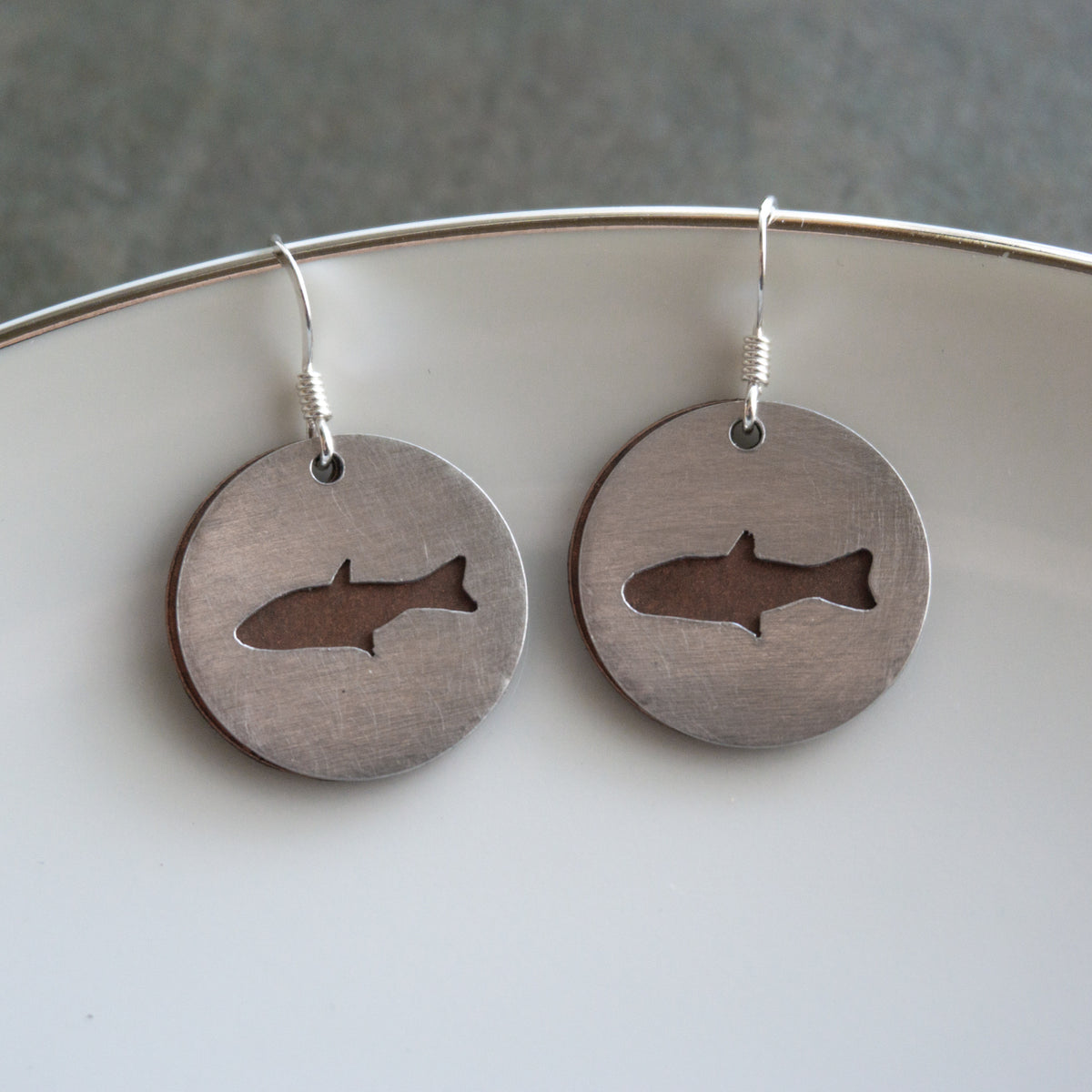 Cutout Fish Earrings