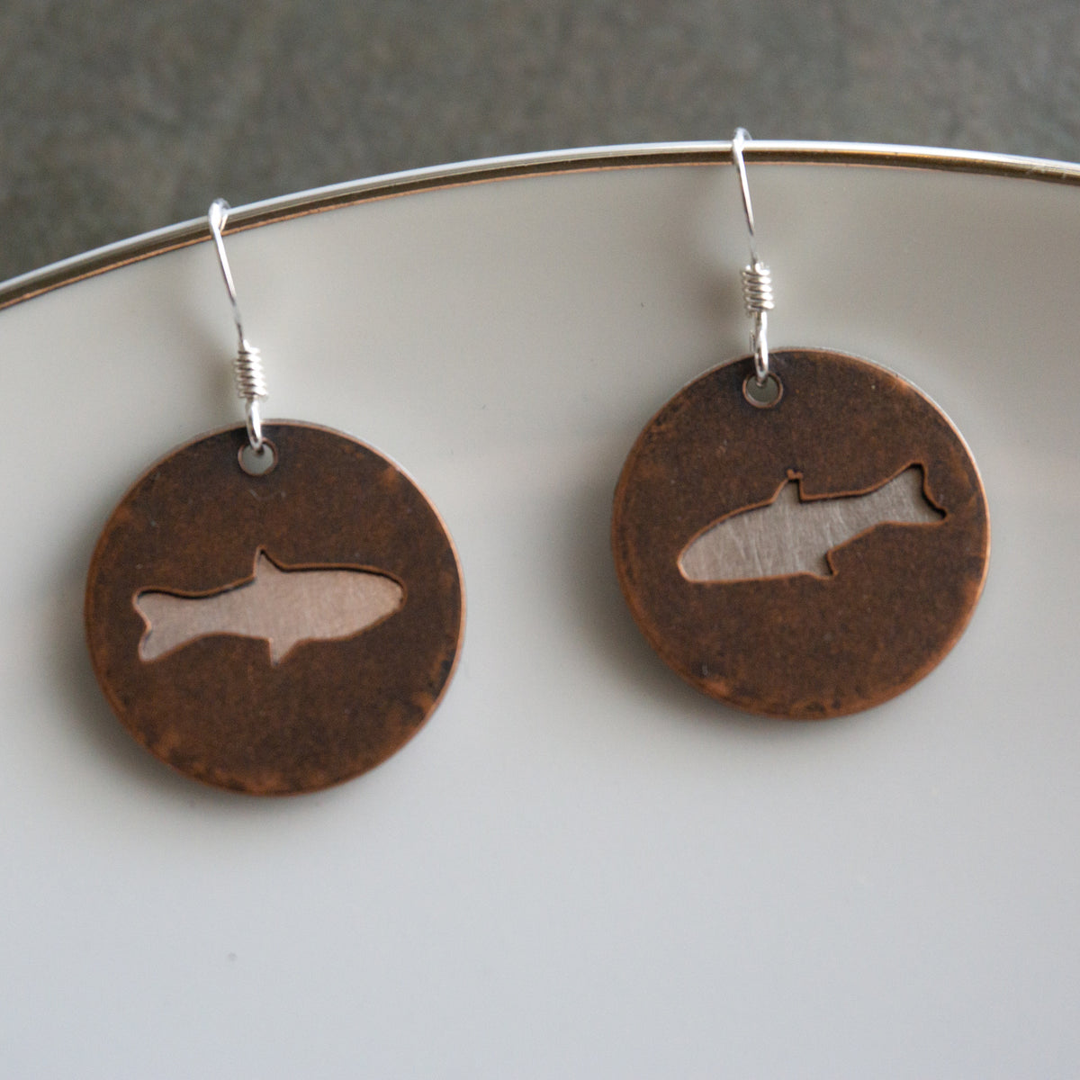 Cutout Fish Earrings