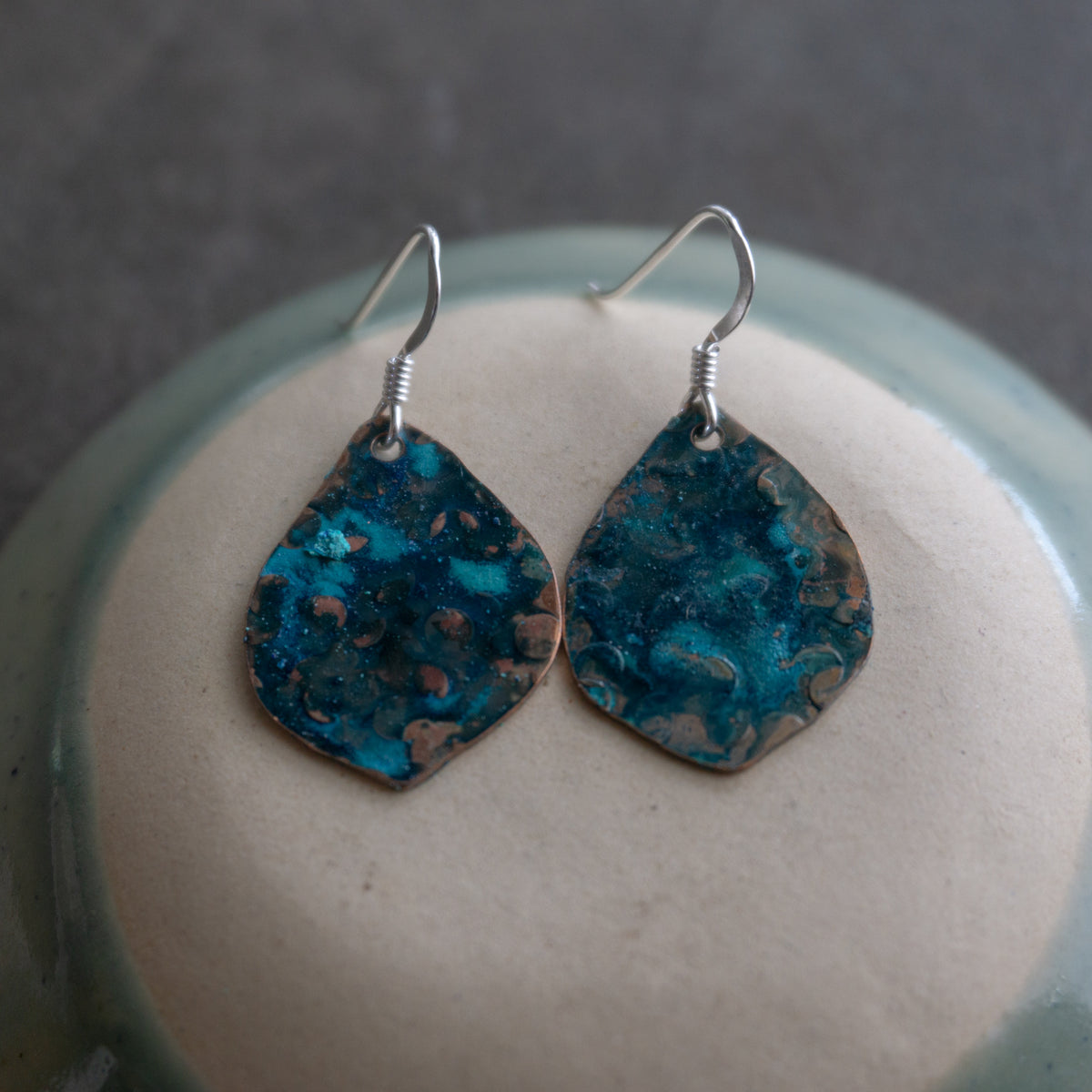 Verdigris Small Casablanca Earrings