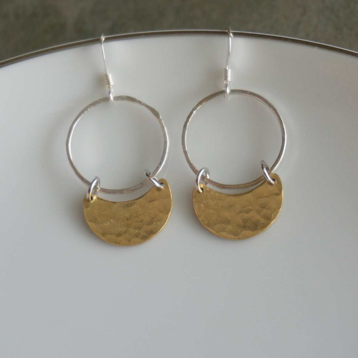 Sola Earrings - Brass