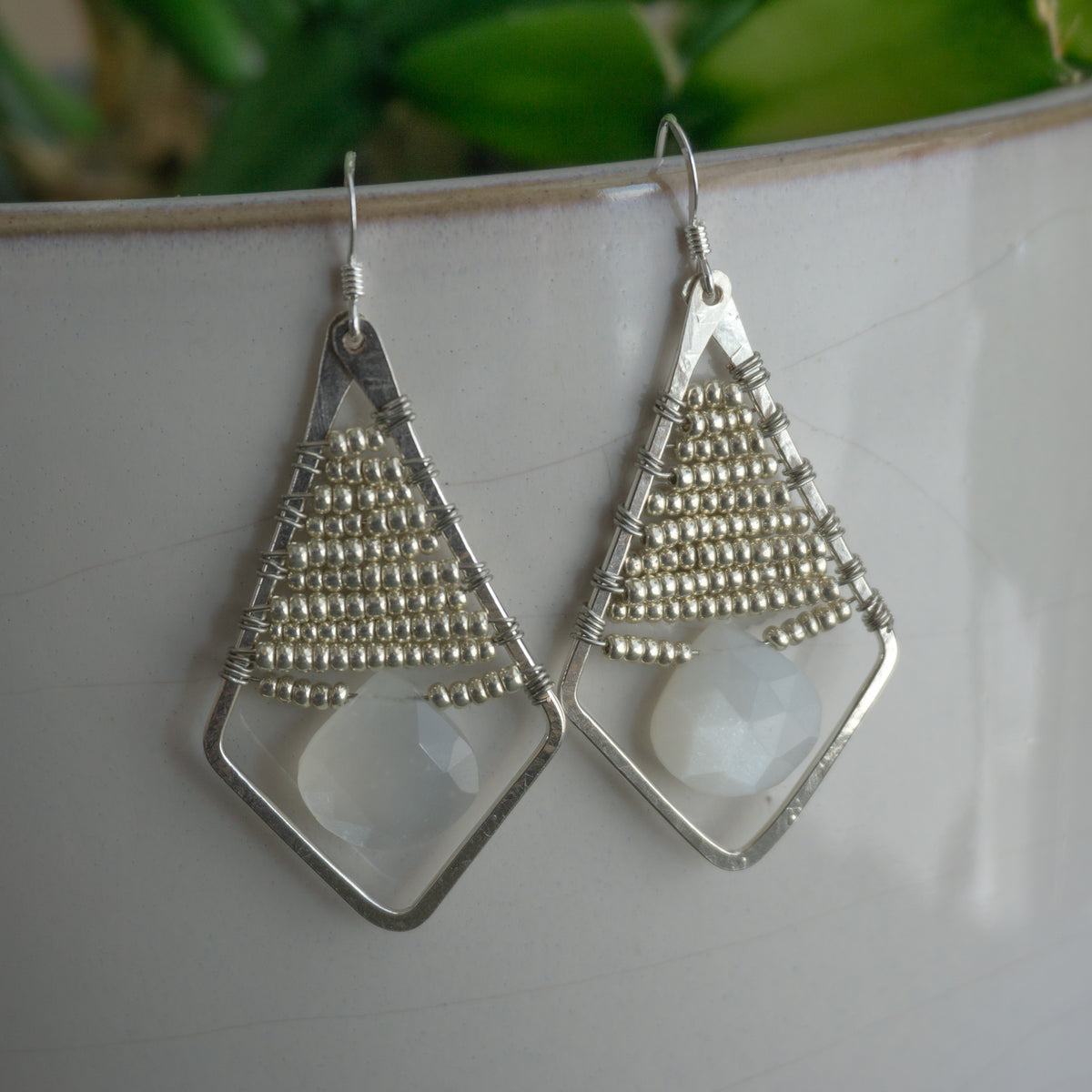 Soiree Earrings - Large Silver